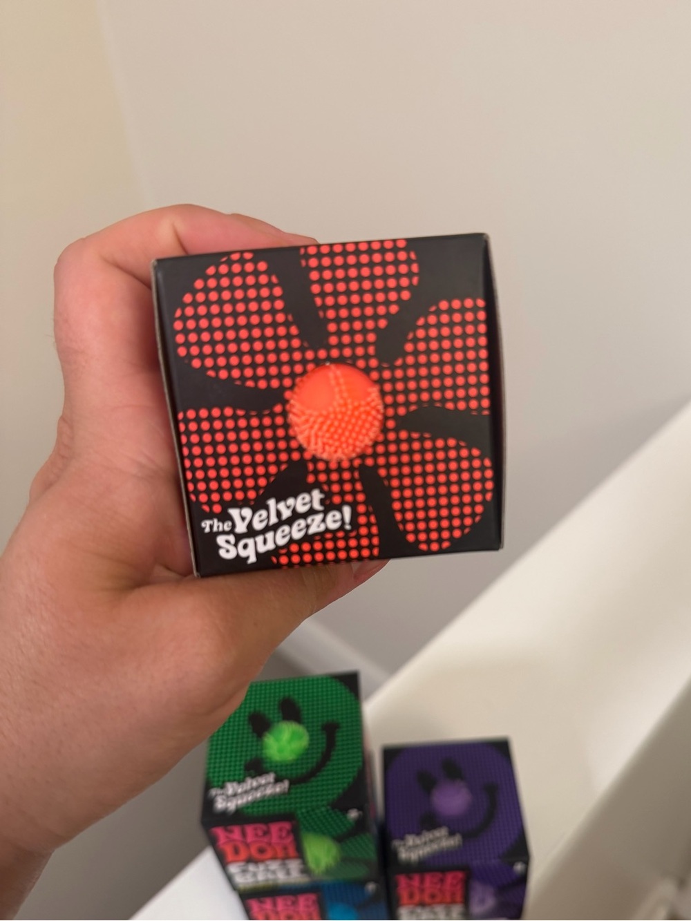 Needoh Flower Power Fuzz Ball (1 PC) – Orange - Picture 2 of 5